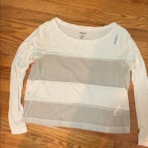Rebook mesh long sleeve shirt